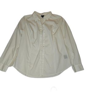 Worthington White Long Sleeve Blouse Size 14